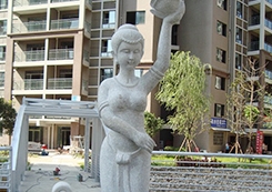 广元花岗石形象雕塑