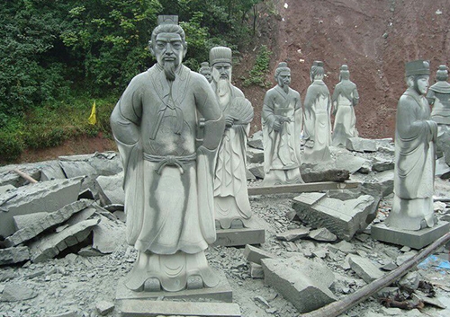 广元古人物雕塑