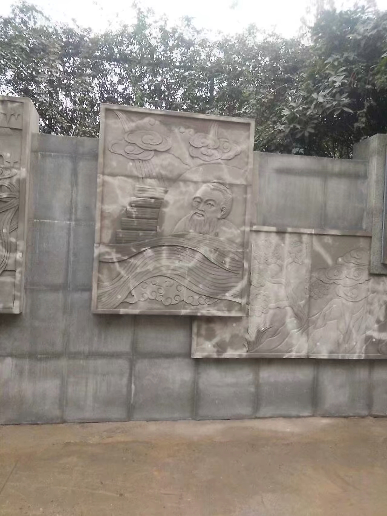 广元园林画壁雕塑